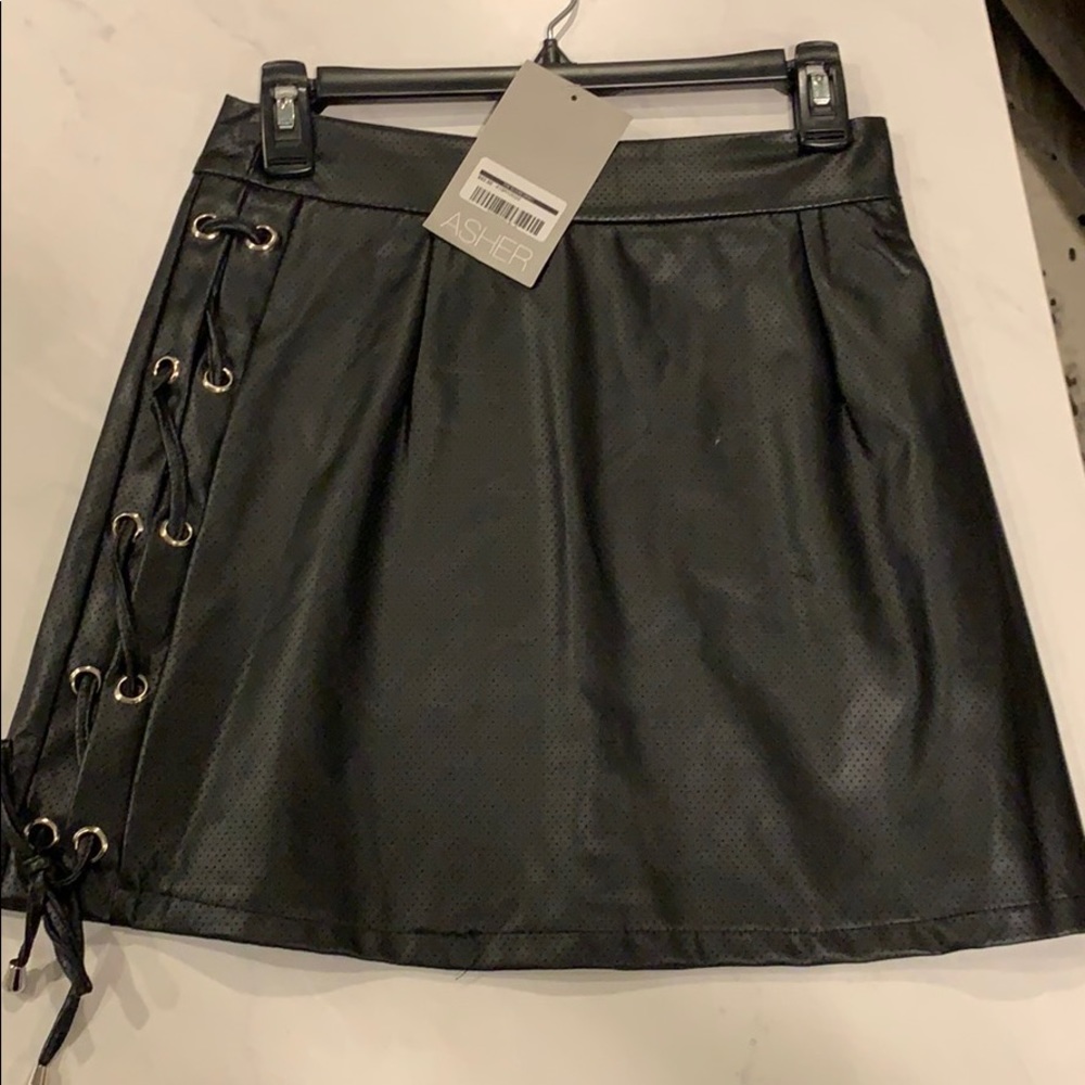 Leather Asher skirt